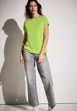 T-shirt met rimpels