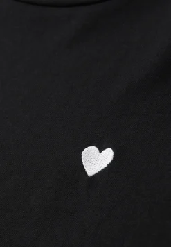 T-shirt met ronde hals en borduursel