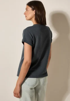 T-shirt met structuur