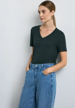 T-shirt met V-hals