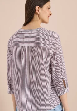Tuniek met 3/4 mouwen en gestreept patroon