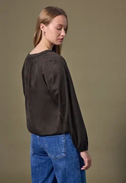 Tuniek van velours met ritssluiting
