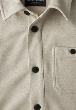 Tweekleurig keperstof overshirt