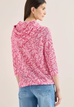Tweekleurig shirt met capuchon