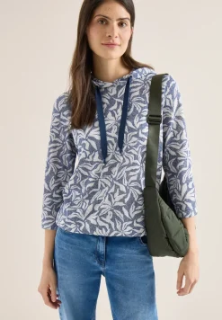 Tweekleurig shirt met capuchon