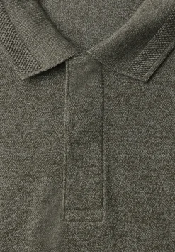 Tweekleurige polo met lange mouwen