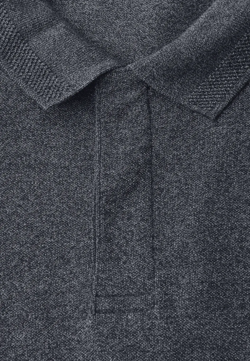 Tweekleurige polo met lange mouwen