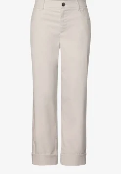 Twill broek met rechte pijpen