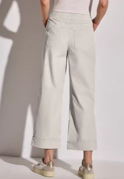 Twill broek met rechte pijpen