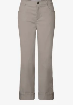 Twill broek met rechte pijpen