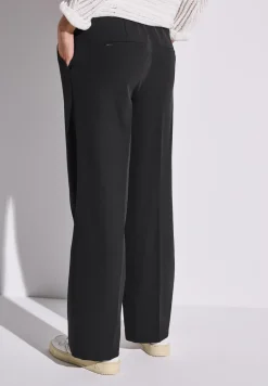 Twill broek met rechte pijpen