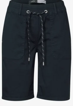 Twill shorts in een verwassen look