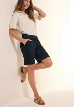 Twill shorts in een verwassen look