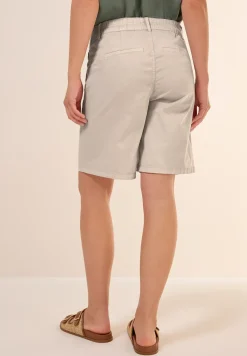 Twill shorts in een verwassen look