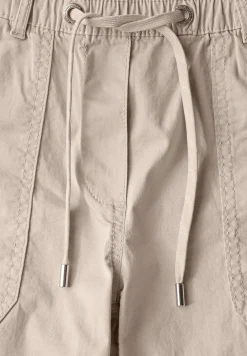 Twill shorts in een verwassen look