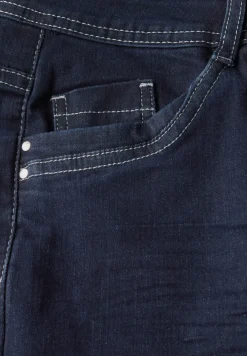 Uitgerolde straight leg jeans