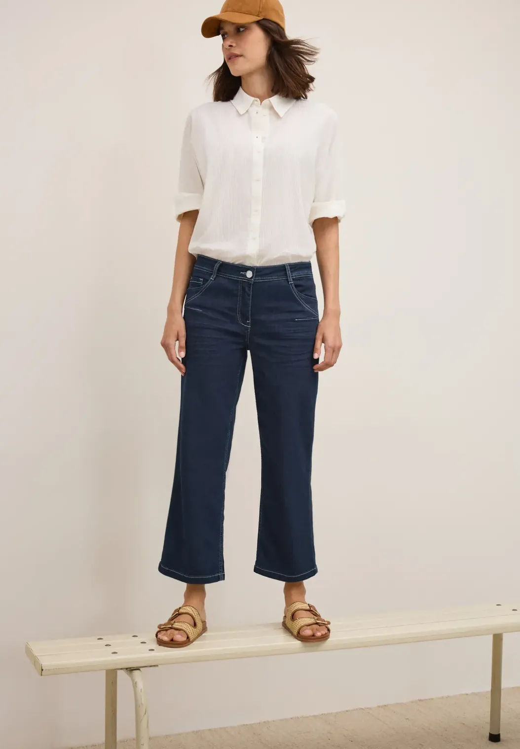 Uitgerolde Wide Legs jeans