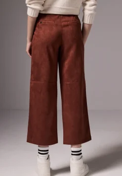 Velours-look broek