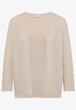 Vest met 3/4 mouwen in een gebreide look