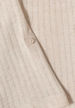 Vest met 3/4 mouwen in een gebreide look