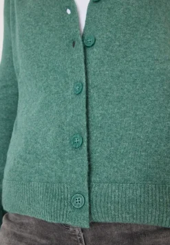 Vest met gebreide details