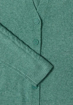 Vest met gebreide details