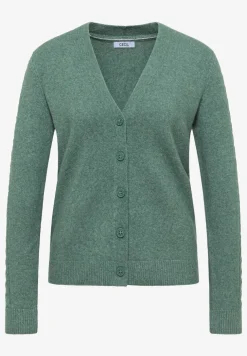 Vest met gebreide details