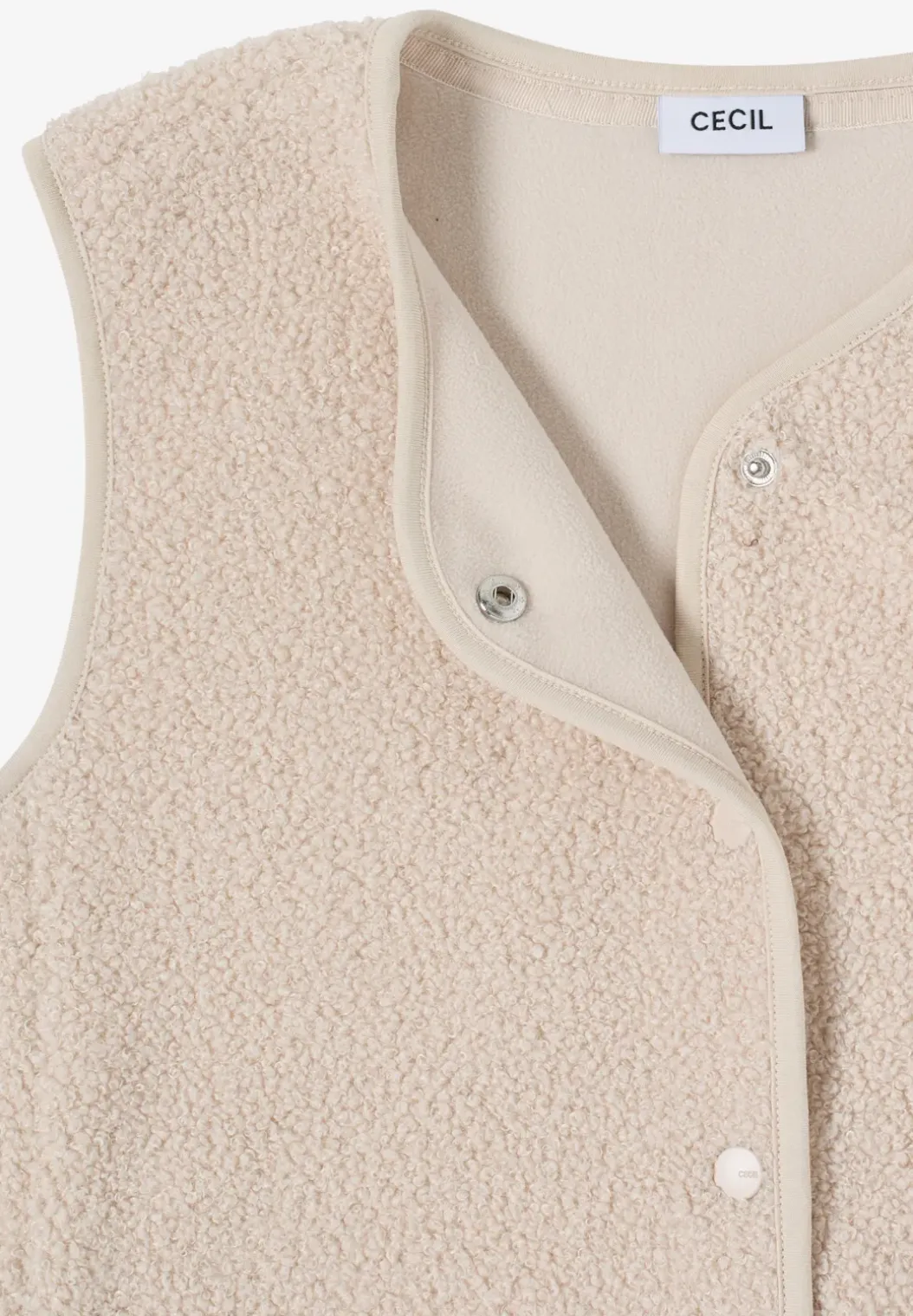 Vest met knoopsluiting