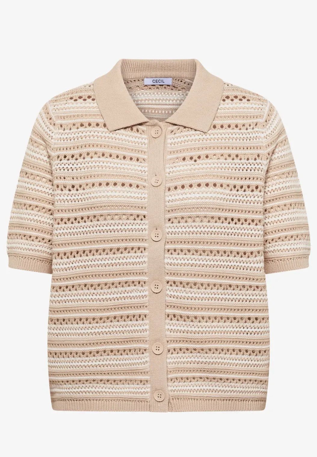 Vest met korte mouwen en polokraag