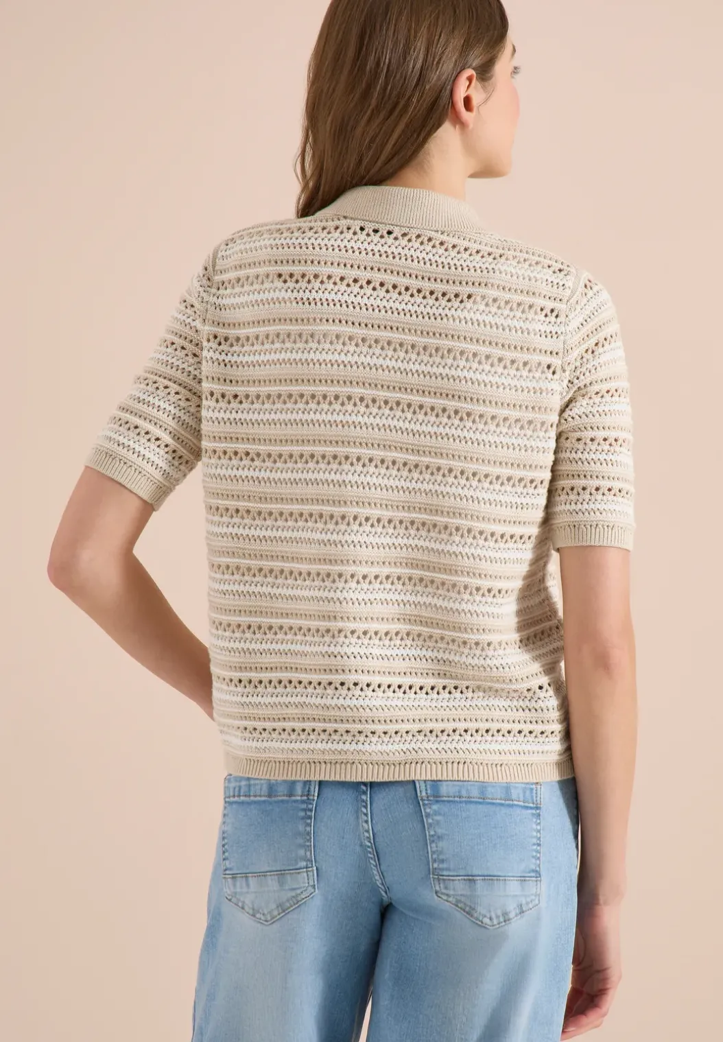 Vest met korte mouwen en polokraag