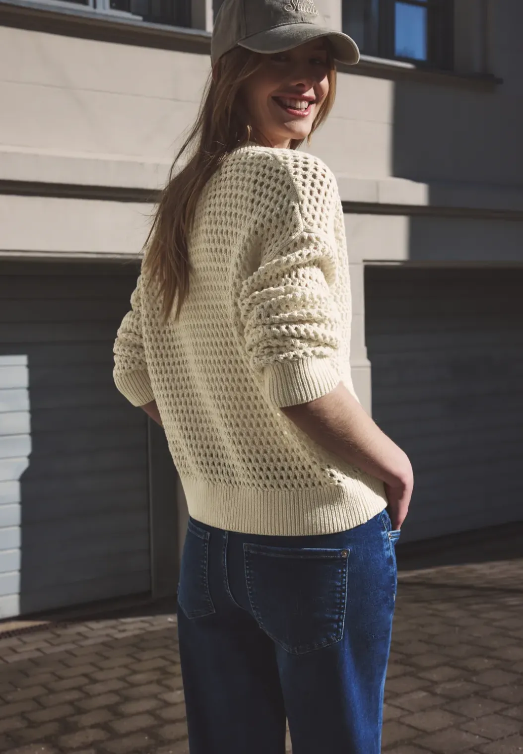Vest met ronde hals en ritssluiting