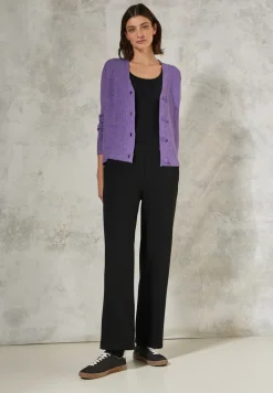Vest met structuurmix