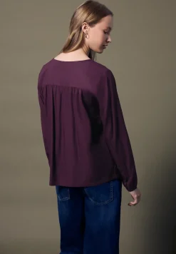 V-hals blouse met knopen