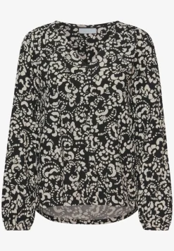 V-hals blouse met knopen