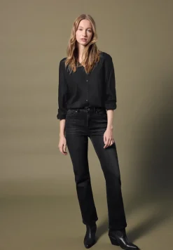 V-hals blouse met knopen