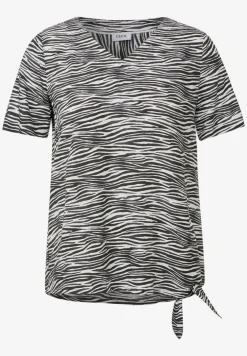 V-hals blouse met print