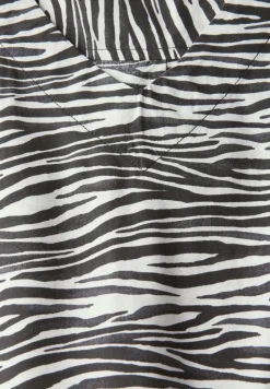 V-hals blouse met print