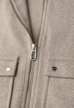 Visgraat blouson