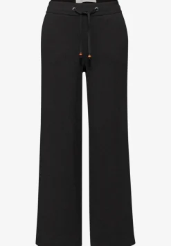 Wide Legs broek in crinkle crashstructuur