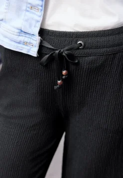 Wide Legs broek in crinkle crashstructuur