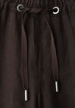 Wide Legs broek in een Loose Fit van linnen