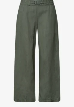 Wide Legs broek in een Loose Fit van linnen