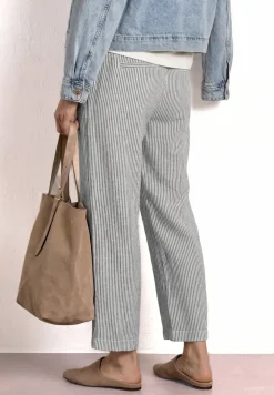 Wide Legs broek in een Loose Fit van linnen