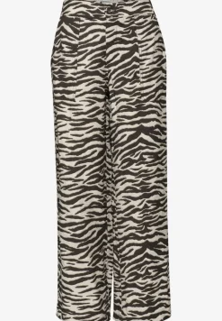 Wide Legs broek in Loose Fit met leopatroon