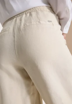 Wide Legs broek in Loose Fit van linnenmix