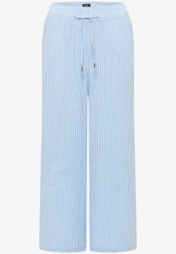 Wide Legs broek in seersucker kwaliteit