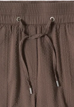Wide Legs broek in seersucker kwaliteit