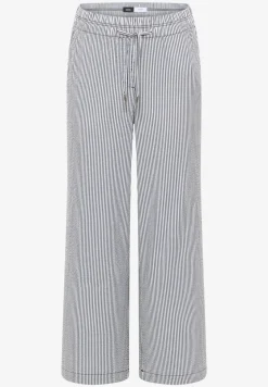 Wide Legs broek in seersucker kwaliteit