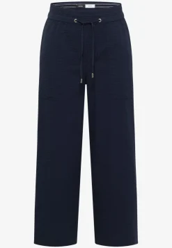 Wide Legs broek in seersucker kwaliteit