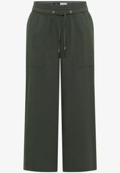 Wide Legs broek in seersucker kwaliteit